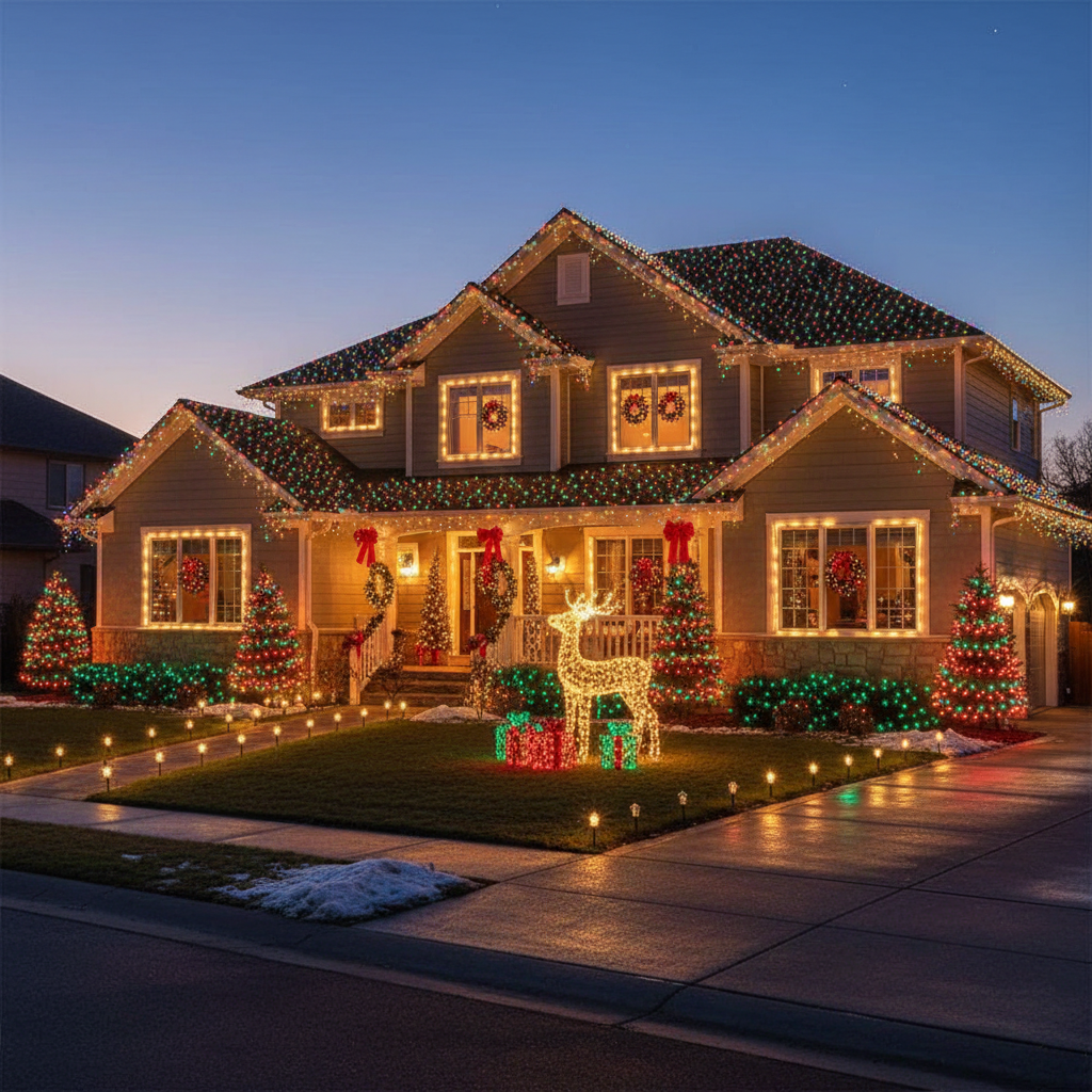 Christmas Light Decoration Service