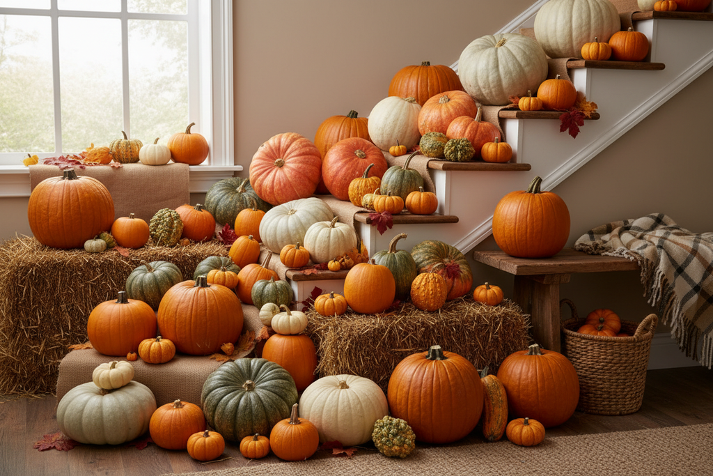 Fall Flair Wooden Stairs